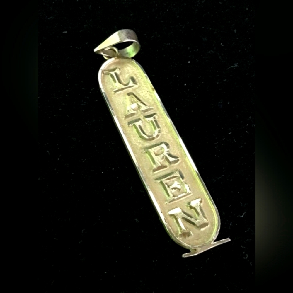 14K Yellow Gold Lauren Pendant 2.42g